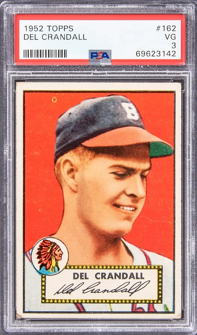 1952 Topps Del Crandall #162 card image
