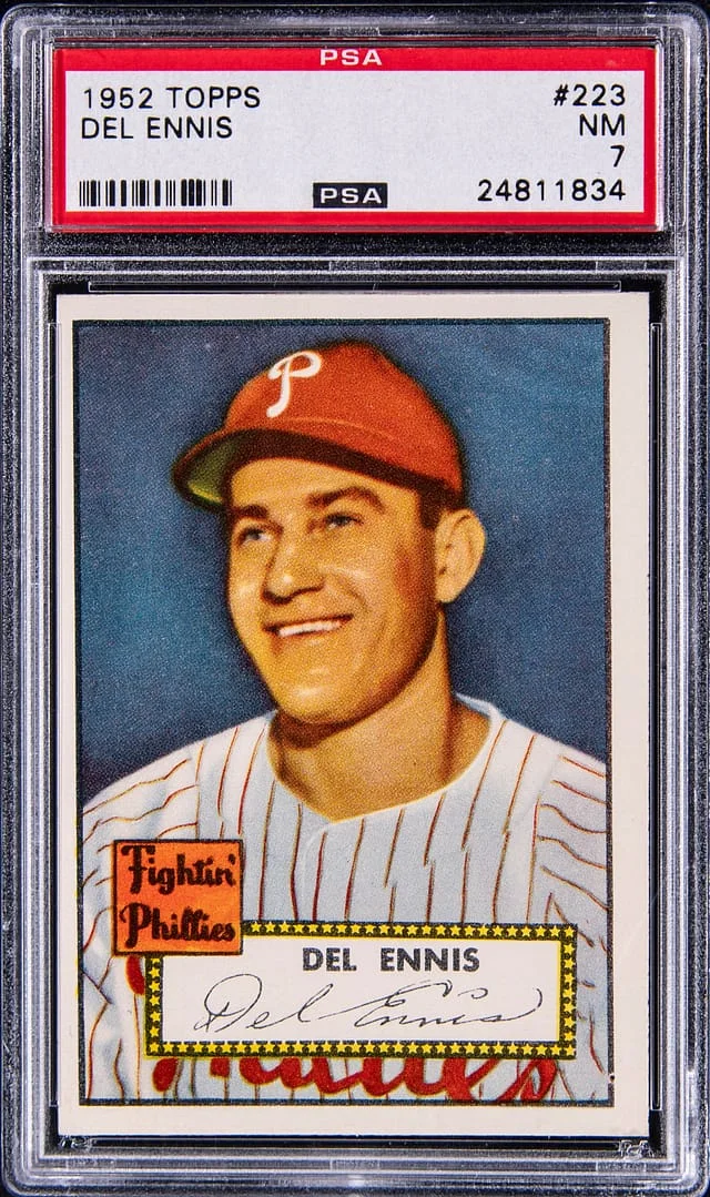 1952 Topps Del Ennis #223 card image