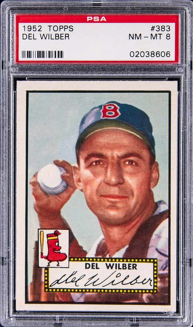 1952 Topps Del Wilber #383 card image