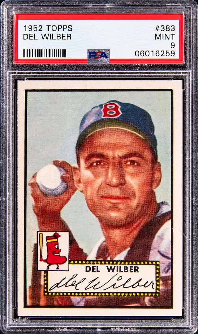 1952 Topps Del Wilber - High Number #383 card image
