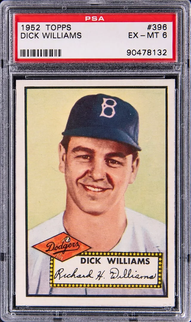 1952 Topps Dick Williams #396 card image
