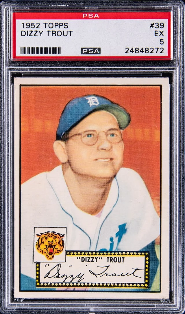 1952 Topps Dizzy Trout #39 card image