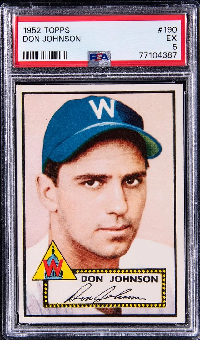 1952 Topps Don Johnson #190 card image