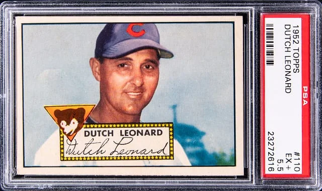 1952 Topps Dutch Leonard #110 card image