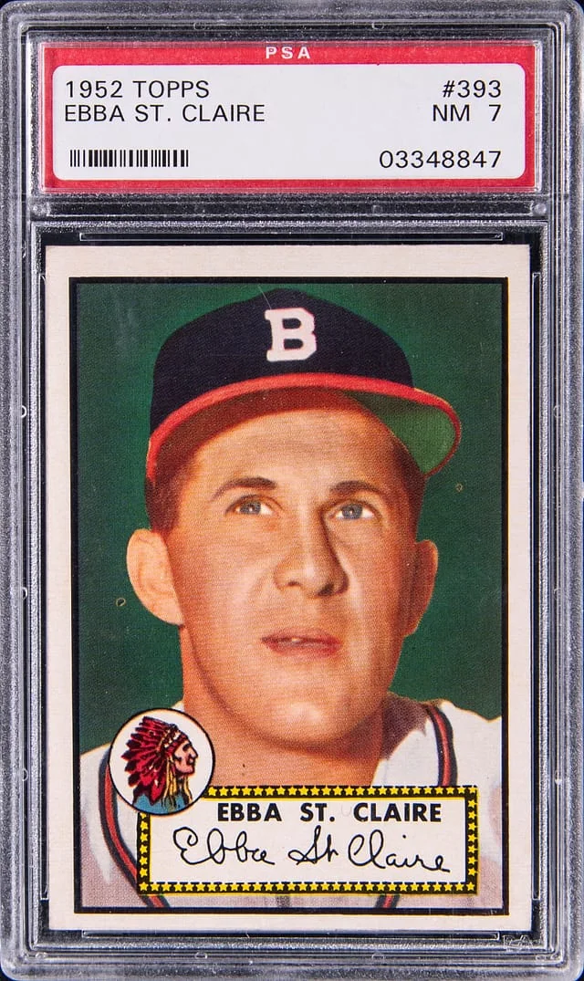 1952 Topps Ebba St. Claire #393 card image