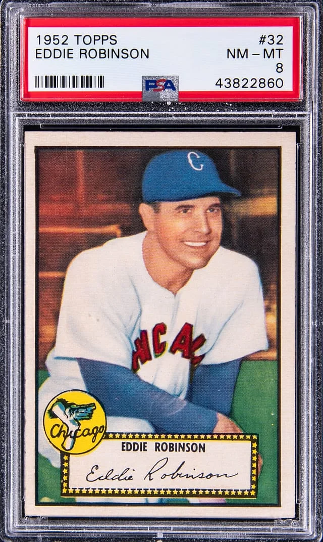 1952 Topps Eddie Robinson #32 card image