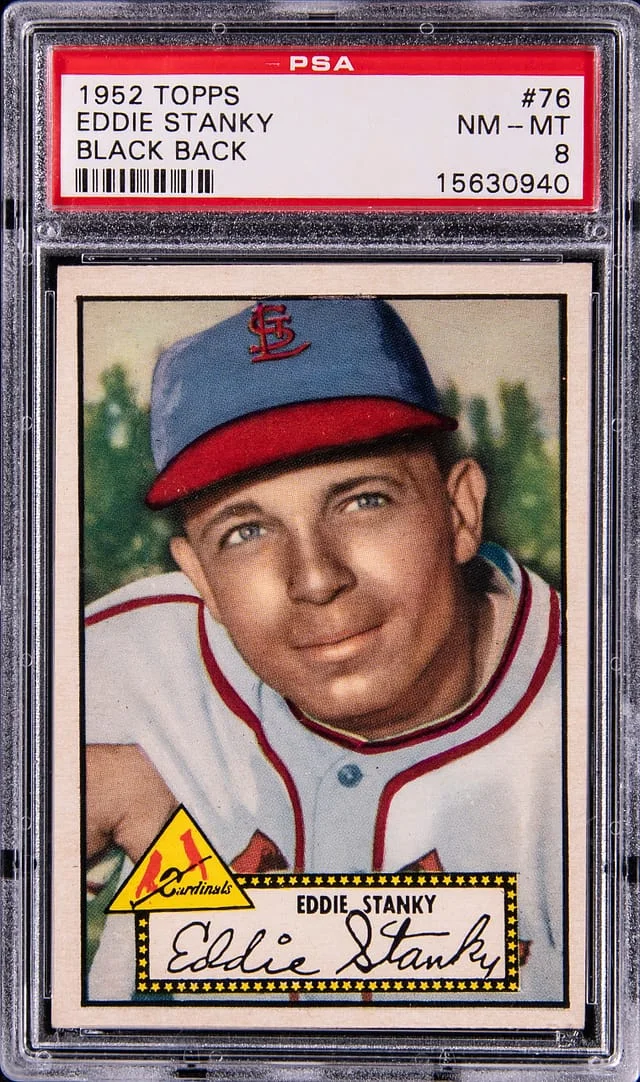 1952 Topps Eddie Stanky #76 card image