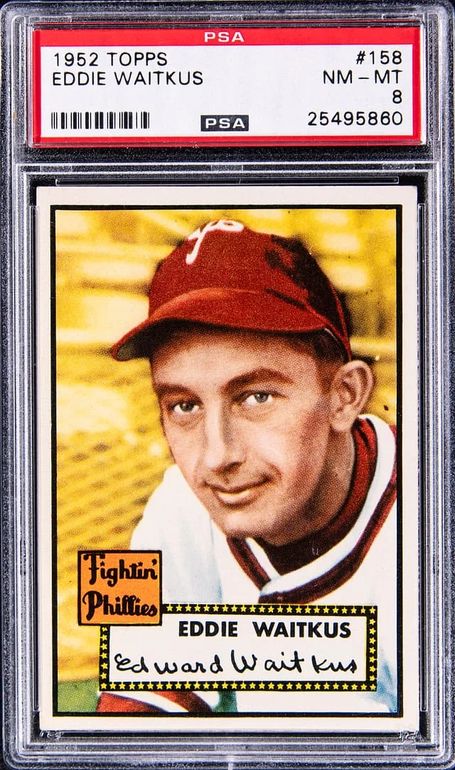 1952 Topps Eddie Waitkus #158 card image