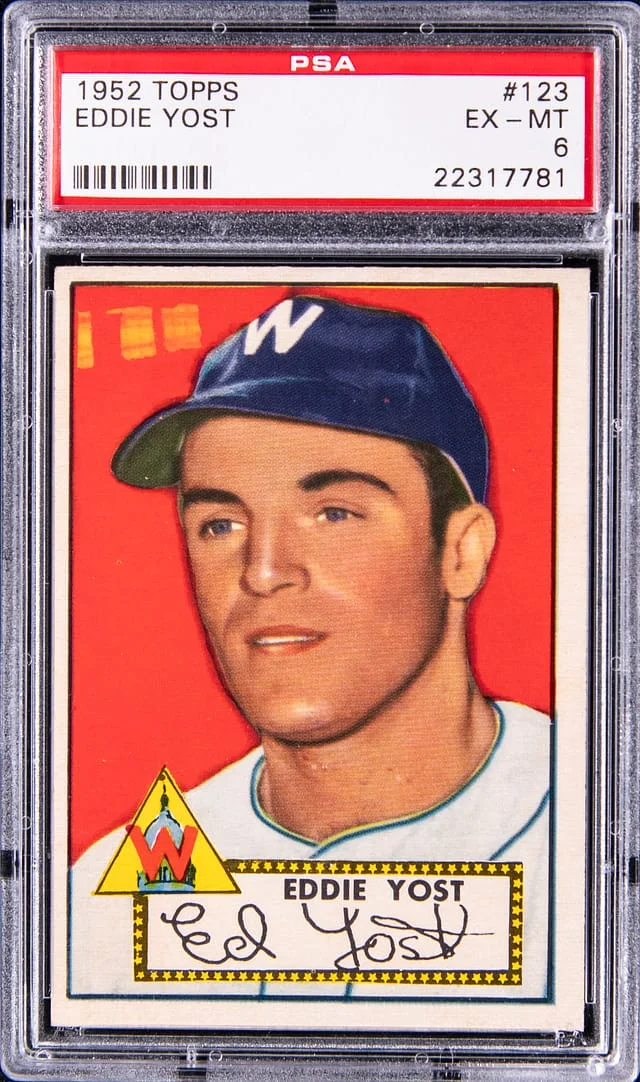 1952 Topps Eddie Yost #123 card image