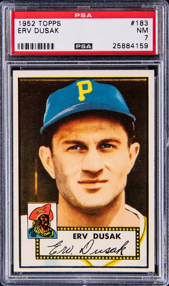 1952 Topps Erv Dusak #183 card image