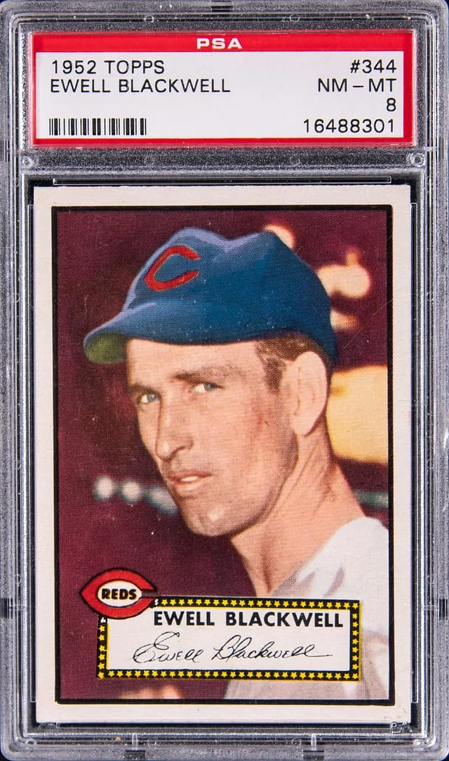 1952 Topps Ewell Blackwell #344 card image