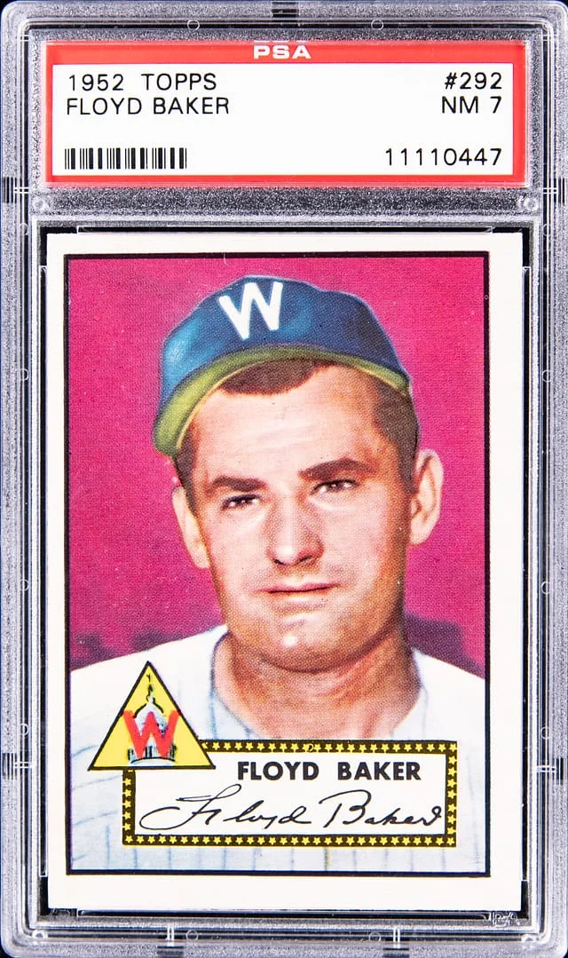 1952 Topps Floyd Baker #292 card image