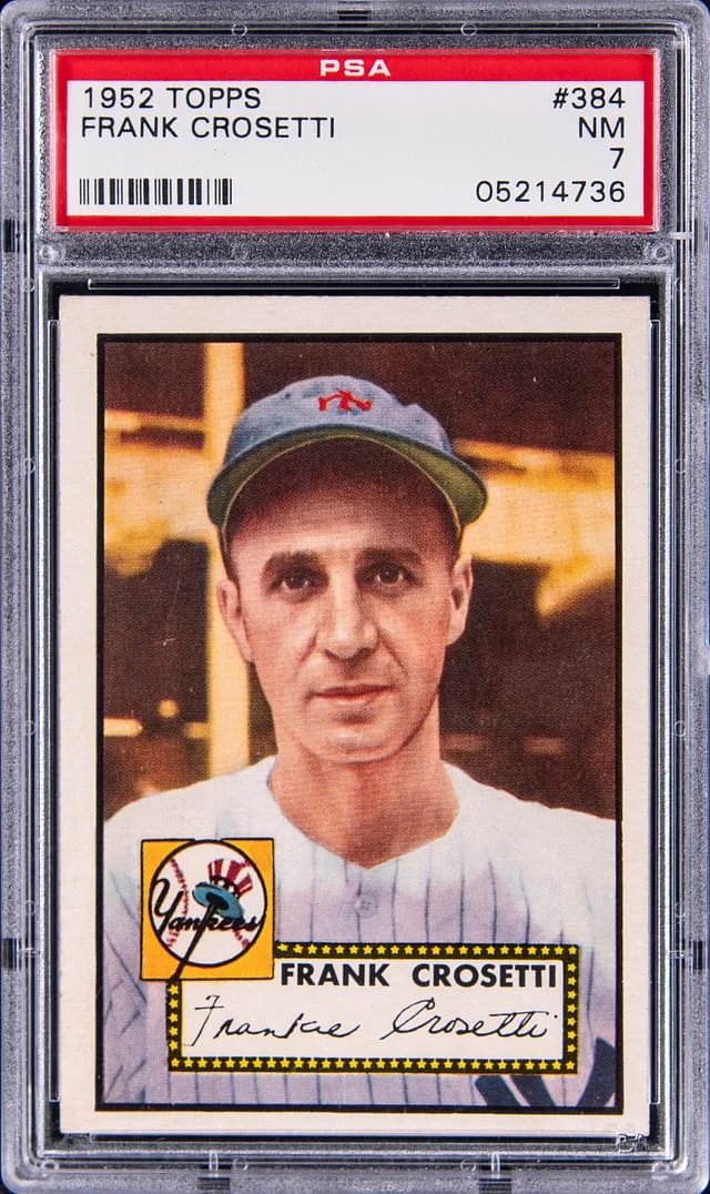 1952 Topps Frank Crosetti #384 card image