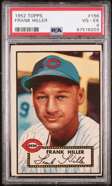 1952 Topps Frank Hiller #156 card image