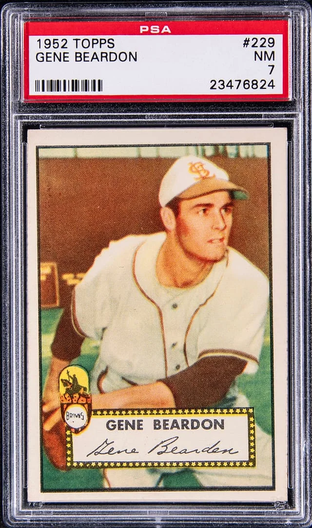 1952 Topps Gene Beardon #229 card image