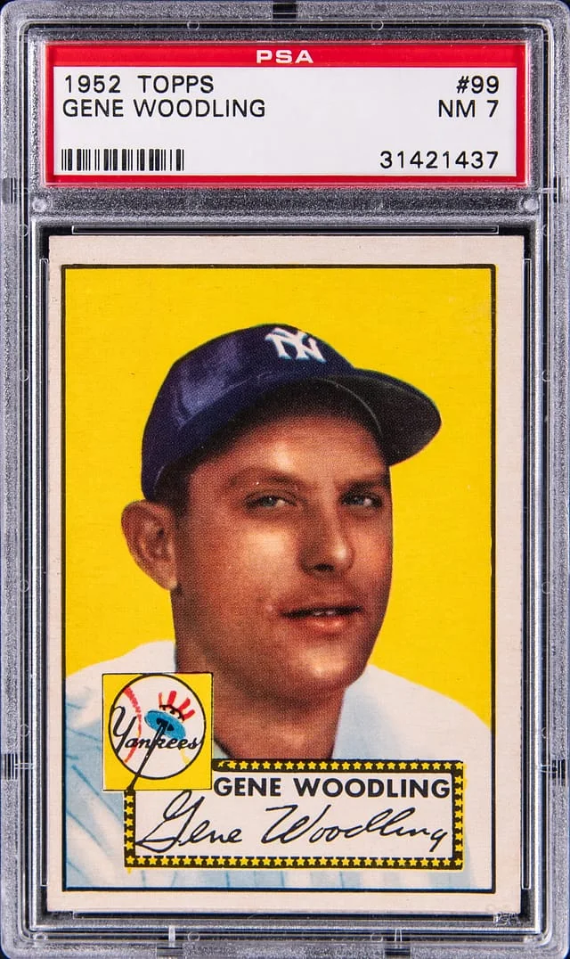 1952 Topps Gene Woodling #99 card image