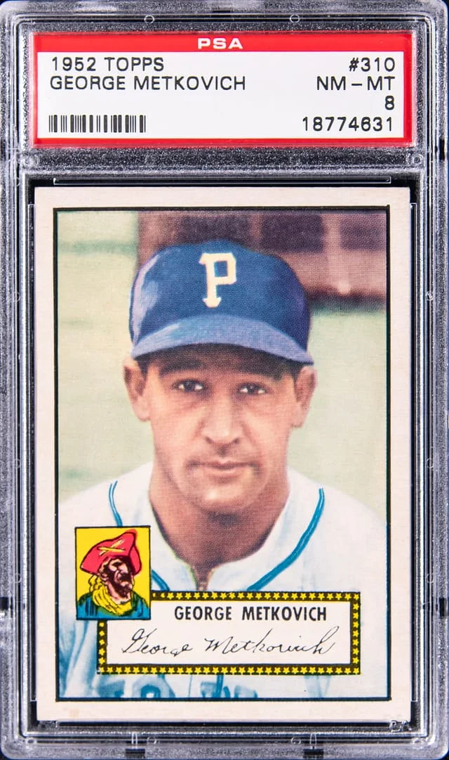 1952 Topps George Metkovich #310 card image