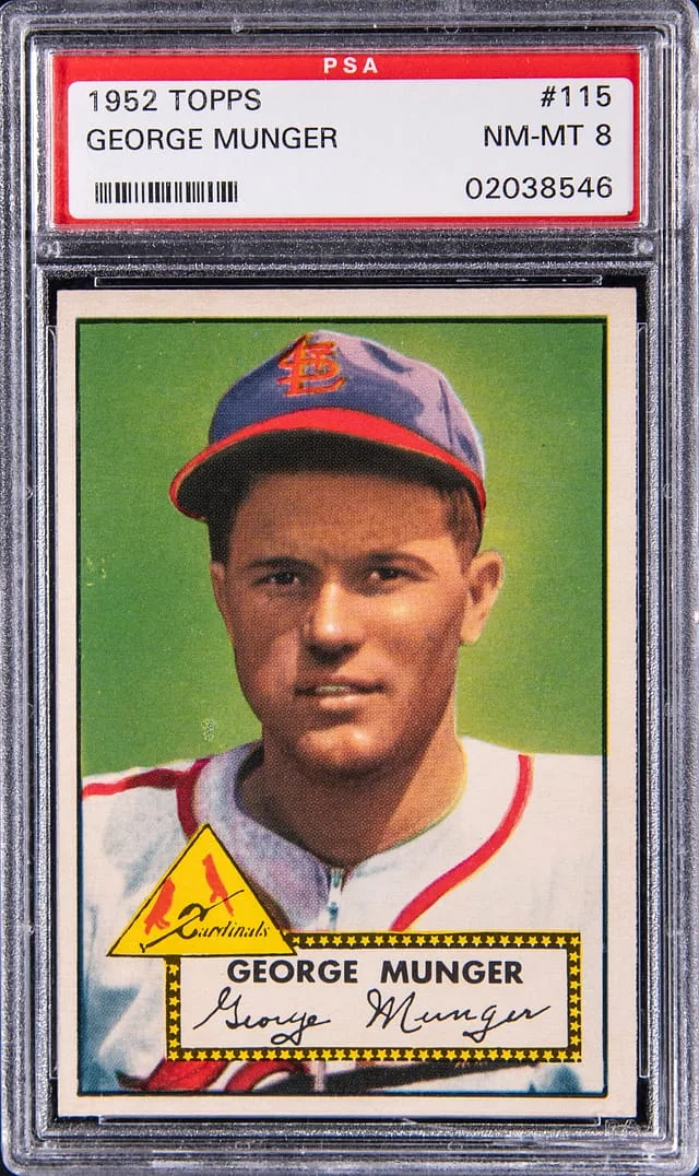 1952 Topps George Munger #115 card image