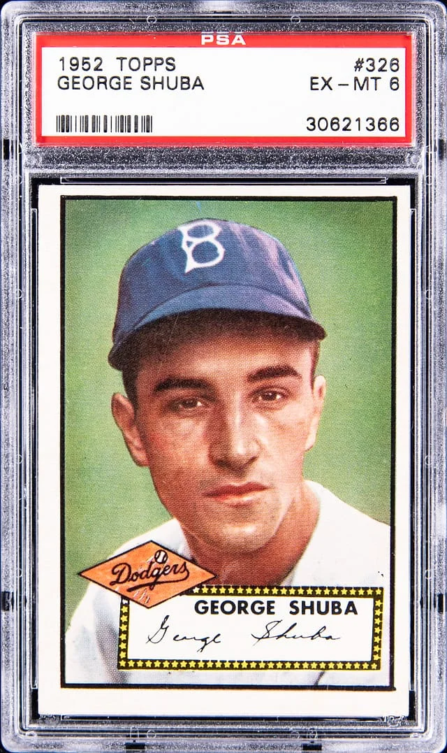 1952 Topps George Shuba #326 card image