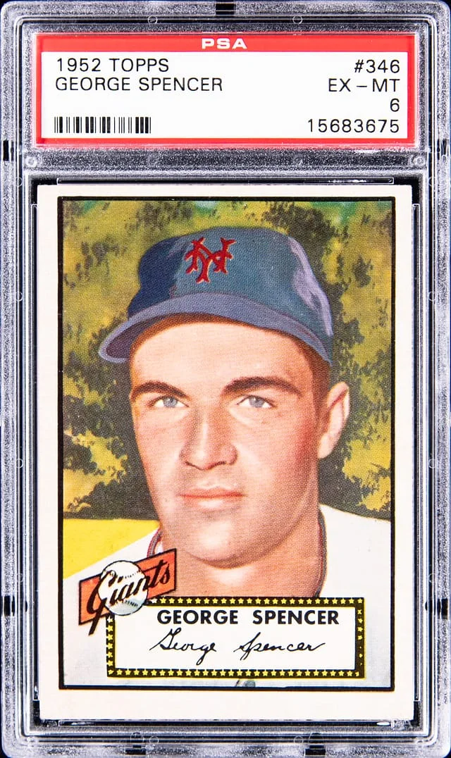 1952 Topps George Spencer #346 card image