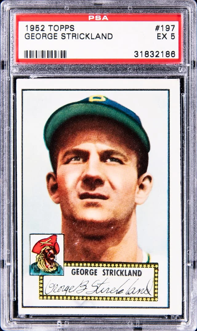 1952 Topps George Strickland #197 card image