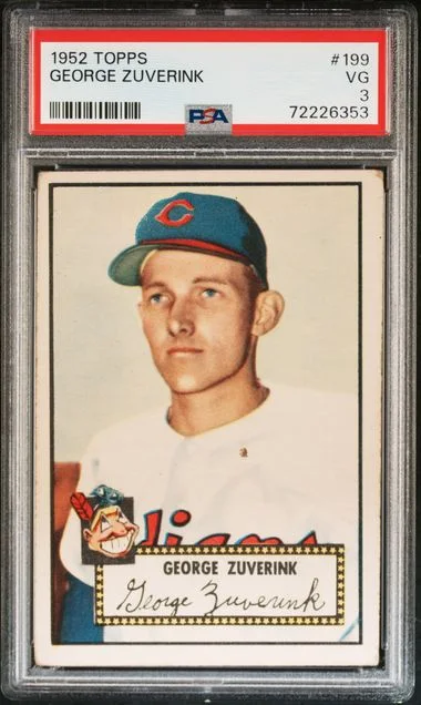 1952 Topps George Zuverink #199 card image