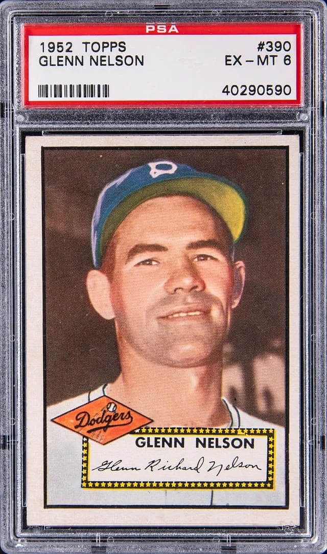 1952 Topps Glenn Nelson #390 card image