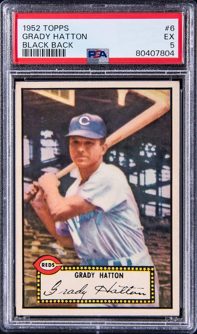 1952 Topps Grady Hatton #6 card image