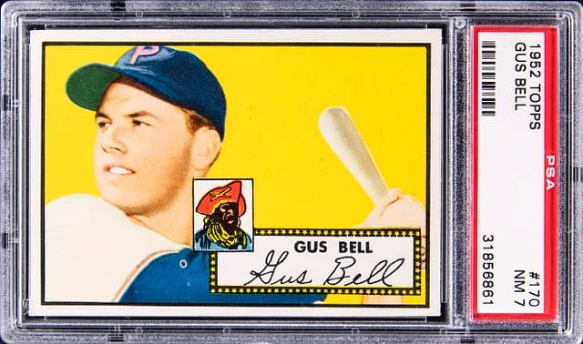 1952 Topps Gus Bell #170 card image