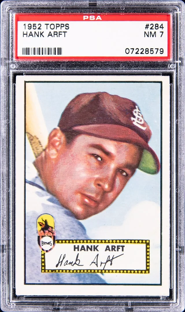 1952 Topps Hank Arft #284 card image