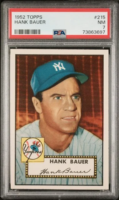 1952 Topps Hank Bauer #215 card image