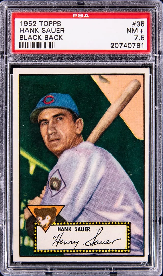 1952 Topps Hank Sauer #35 card image