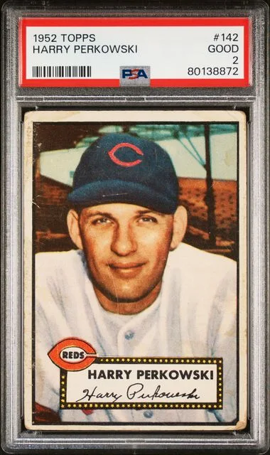1952 Topps Harry Perkowski #142 card image