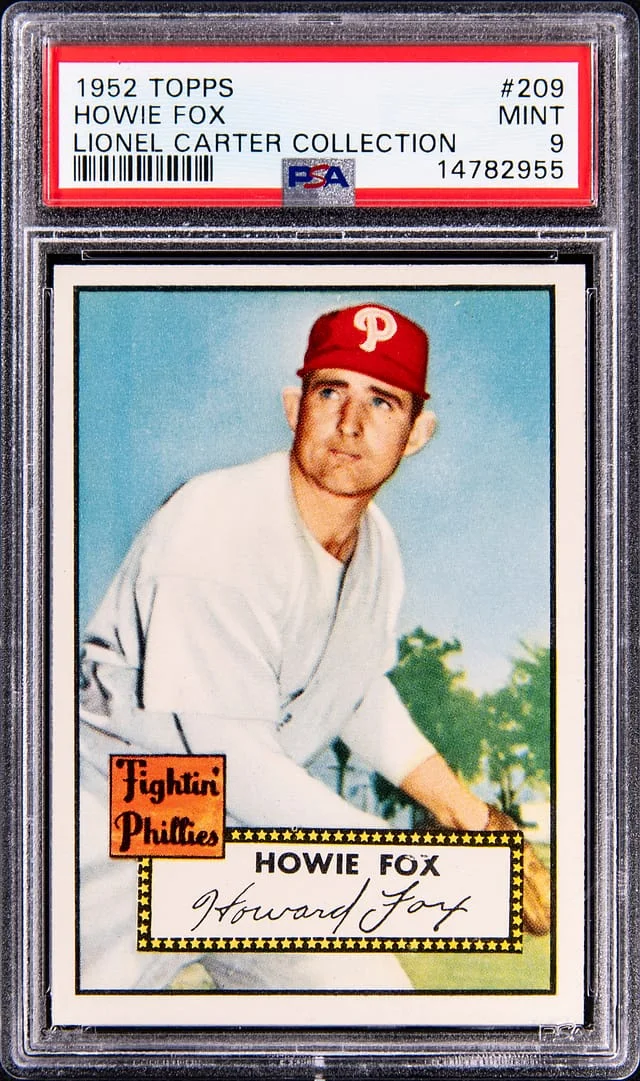 1952 Topps Howie Fox - Lionel Carter Collection #209 card image