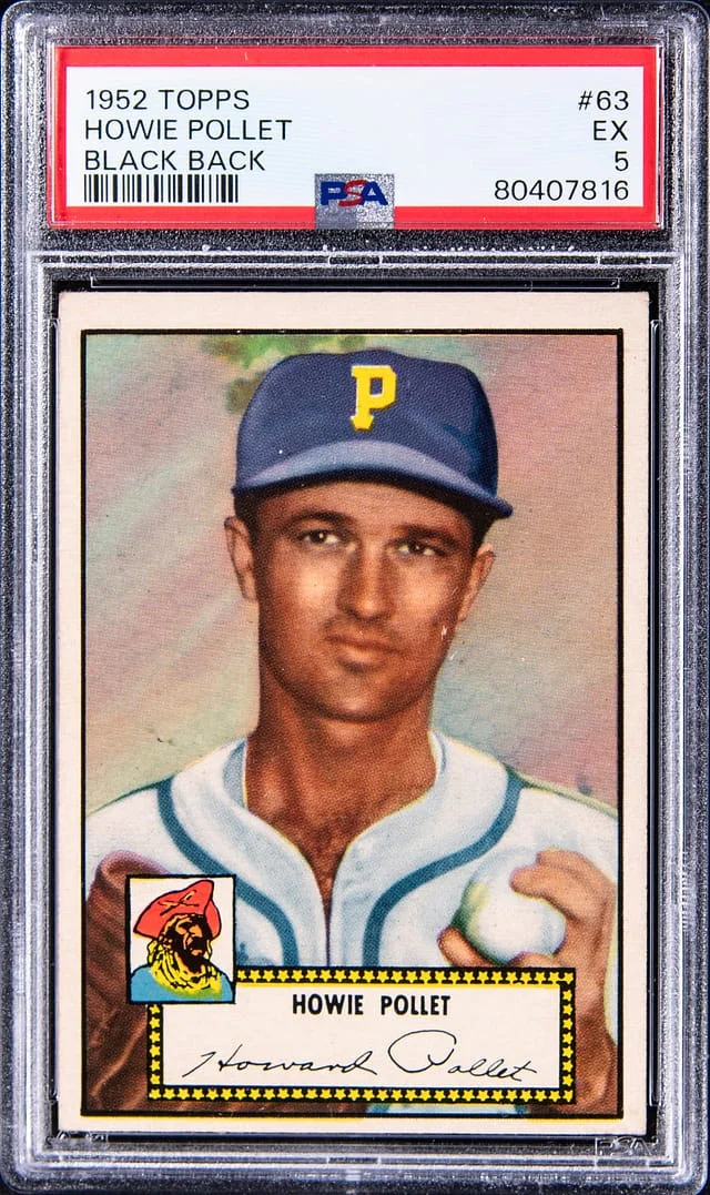 1952 Topps Howie Pollet #63 card image