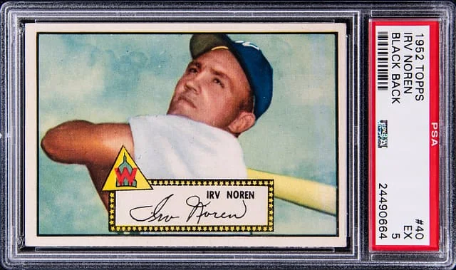 1952 Topps Irv Noren #40 card image