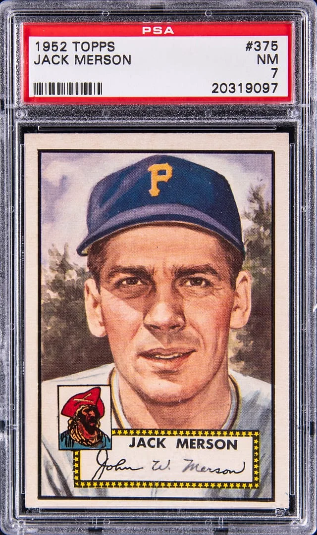1952 Topps Jack Merson #375 card image