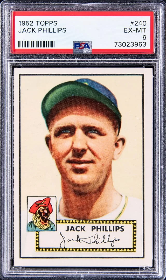 1952 Topps Jack Phillips #240 card image