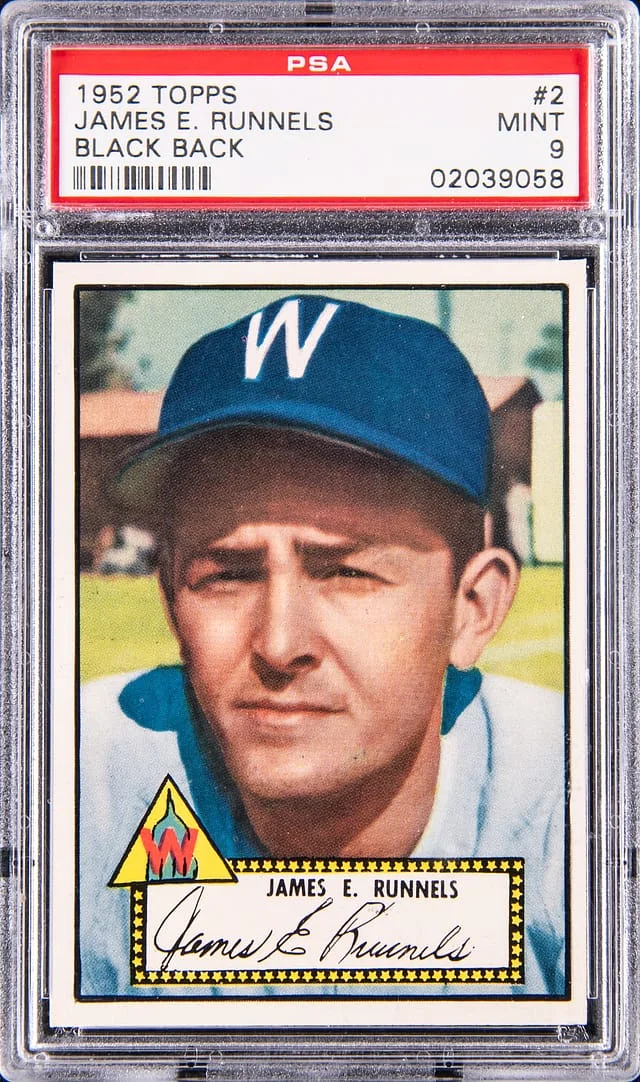 1952 Topps James R. (Pete) Runnels #2 card image