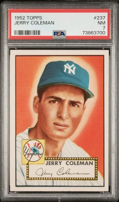 1952 Topps Jerry Coleman #237 card image
