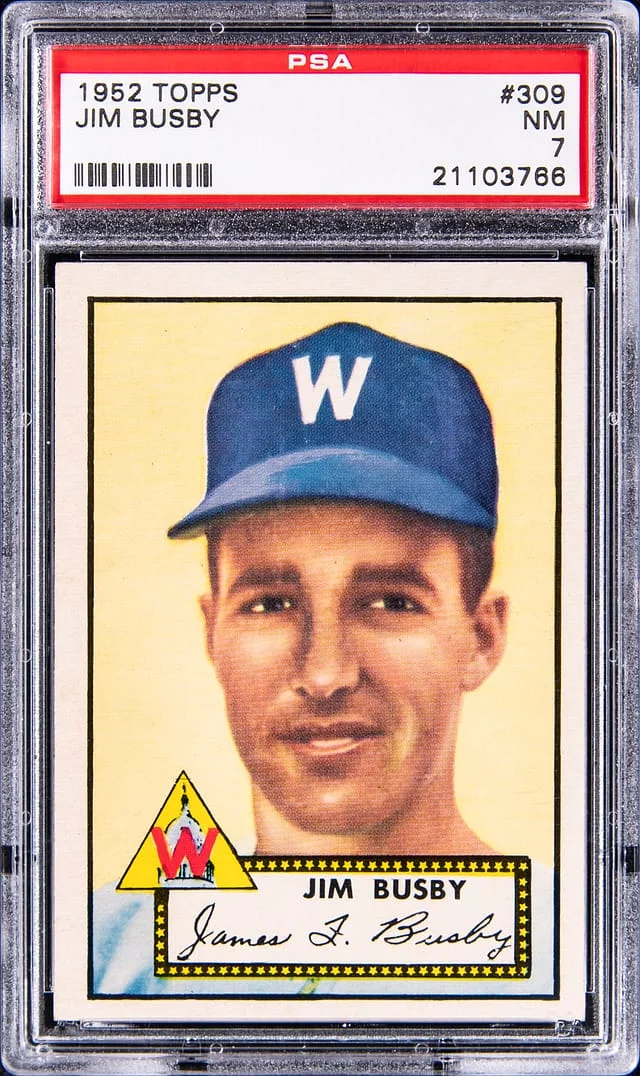 1952 Topps Jim Busby #309 card image
