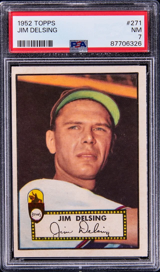 1952 Topps Jim Delsing #271 card image