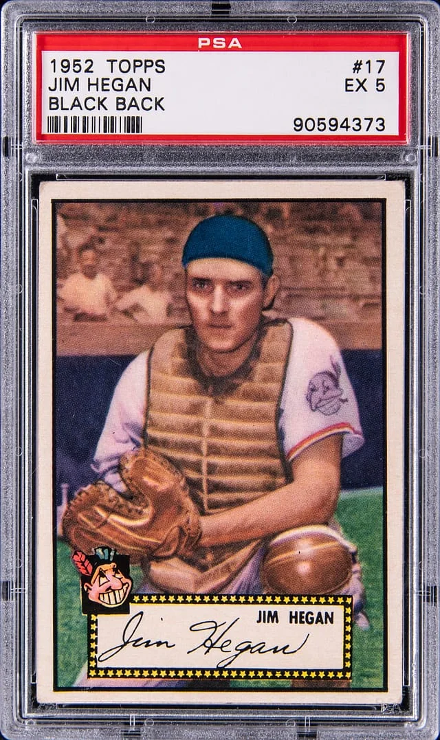 1952 Topps Jim Hegan #17 card image