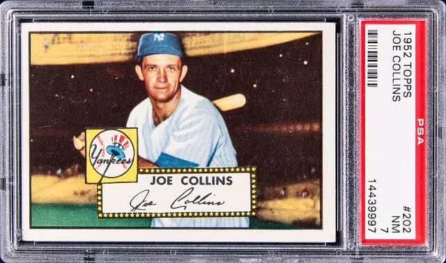 1952 Topps Joe Collins #202 card image