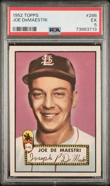 1952 Topps Joe Demaestri #286 card image