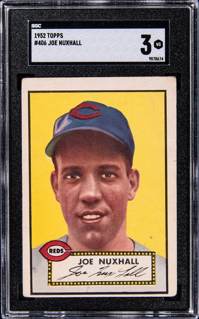 1952 Topps Joe Nuxhall #406 card image
