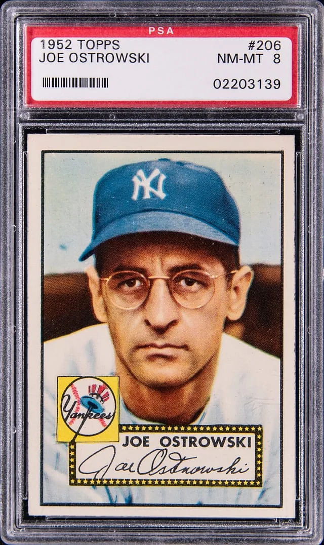 1952 Topps Joe Ostrowski #206 card image
