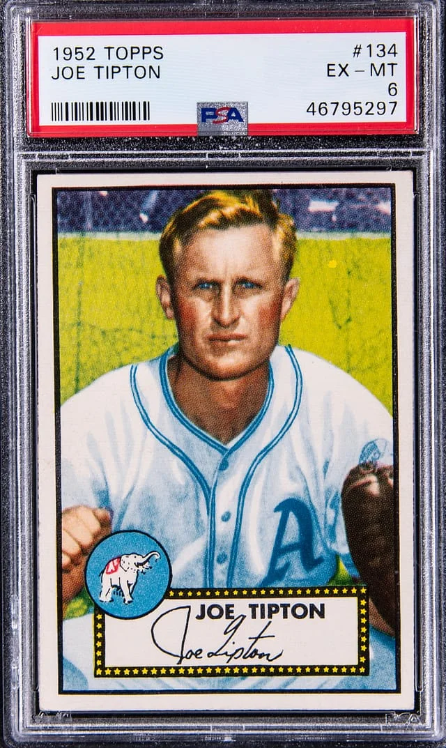 1952 Topps Joe Tipton #134 card image