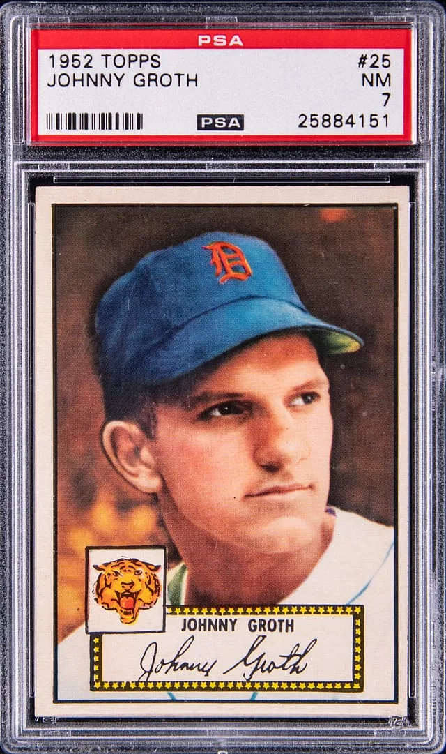 1952 Topps Johnny Groth #25 card image