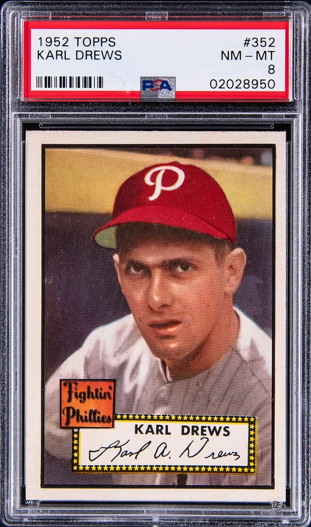 1952 Topps Karl Drews #352 card image